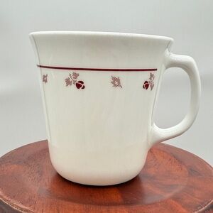 Vintage CorningWare or Corelle "Burgundy Rose" or "Hex" coffee mug